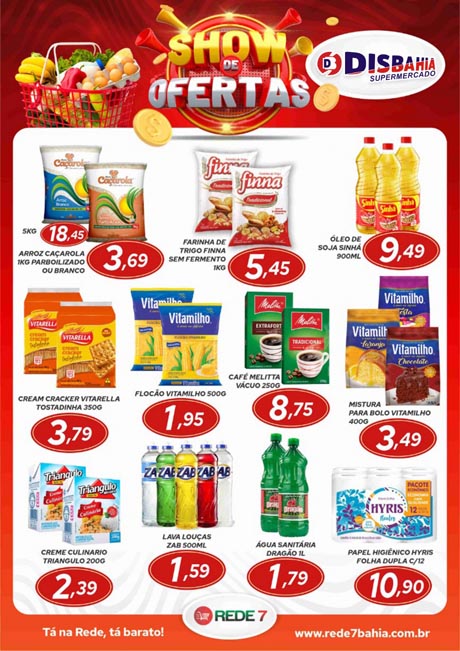 Show de ofertas do Disbahia Supermercado