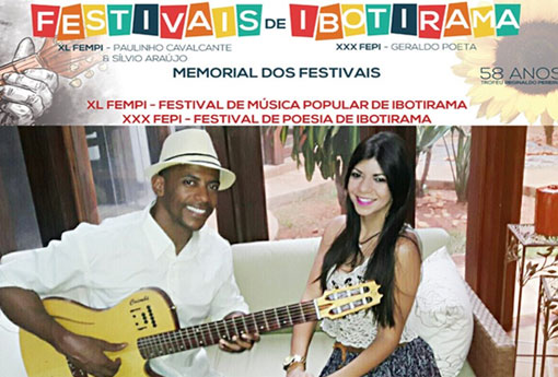 Chiquinho Amorim e Moni Viana participaram do Festival de Música Popular de Ibotirama 