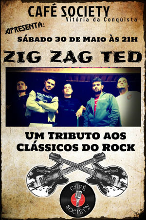 Banda brumadense Zig Zag Ted se apresentará em Conquista